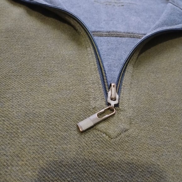 Tommy Bahama Mens Green/Gray Quarter Zip Pullover Sweater Sz XXL‎ - Picture 3 of 5